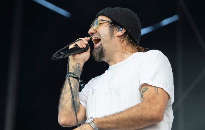 Chino Moreno of Deftones performing live onstage