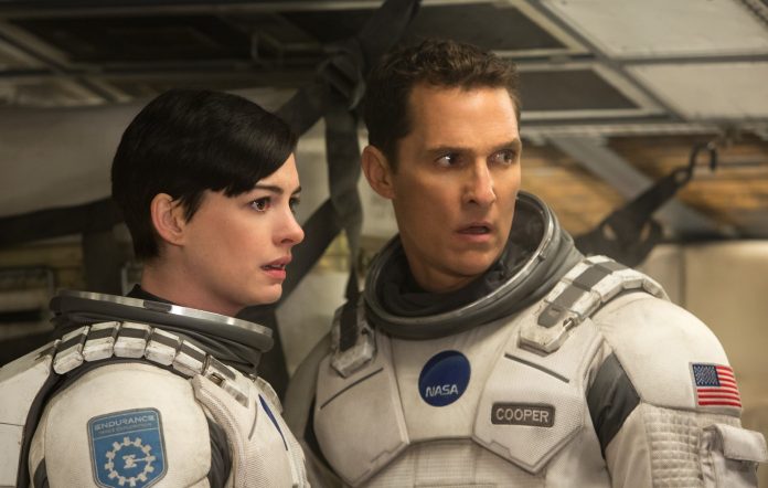 Matthew McConaughey and Anne Hathaway in 'Interstellar'.