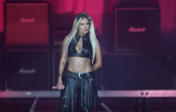 Karol G performs on Mundo Stage as part of the Rock In Rio Festival on September 20, 2024. (Photo by Wagner Meier/Getty Images)