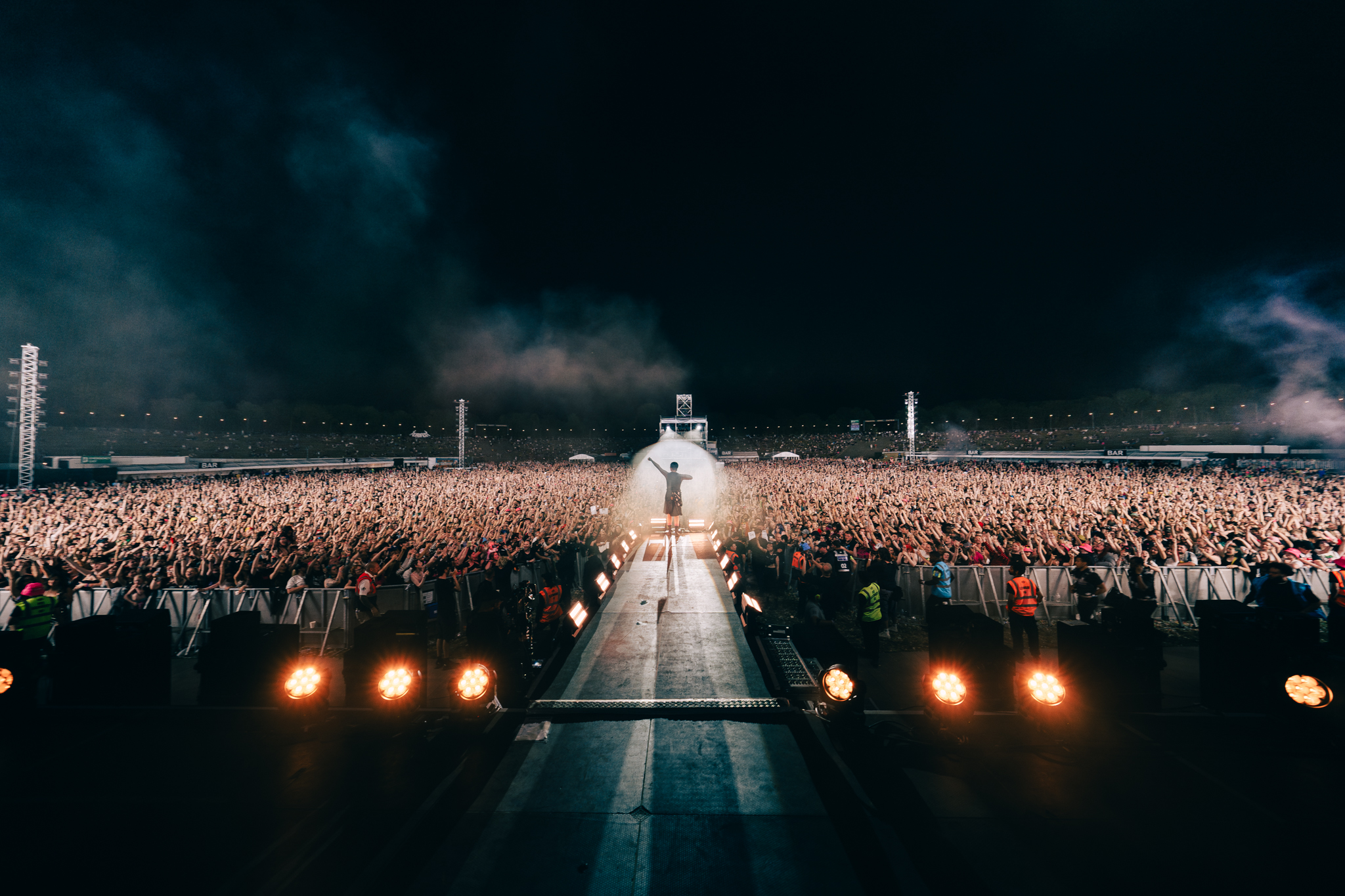 Yungblud performing live on stage at BludFest 2024